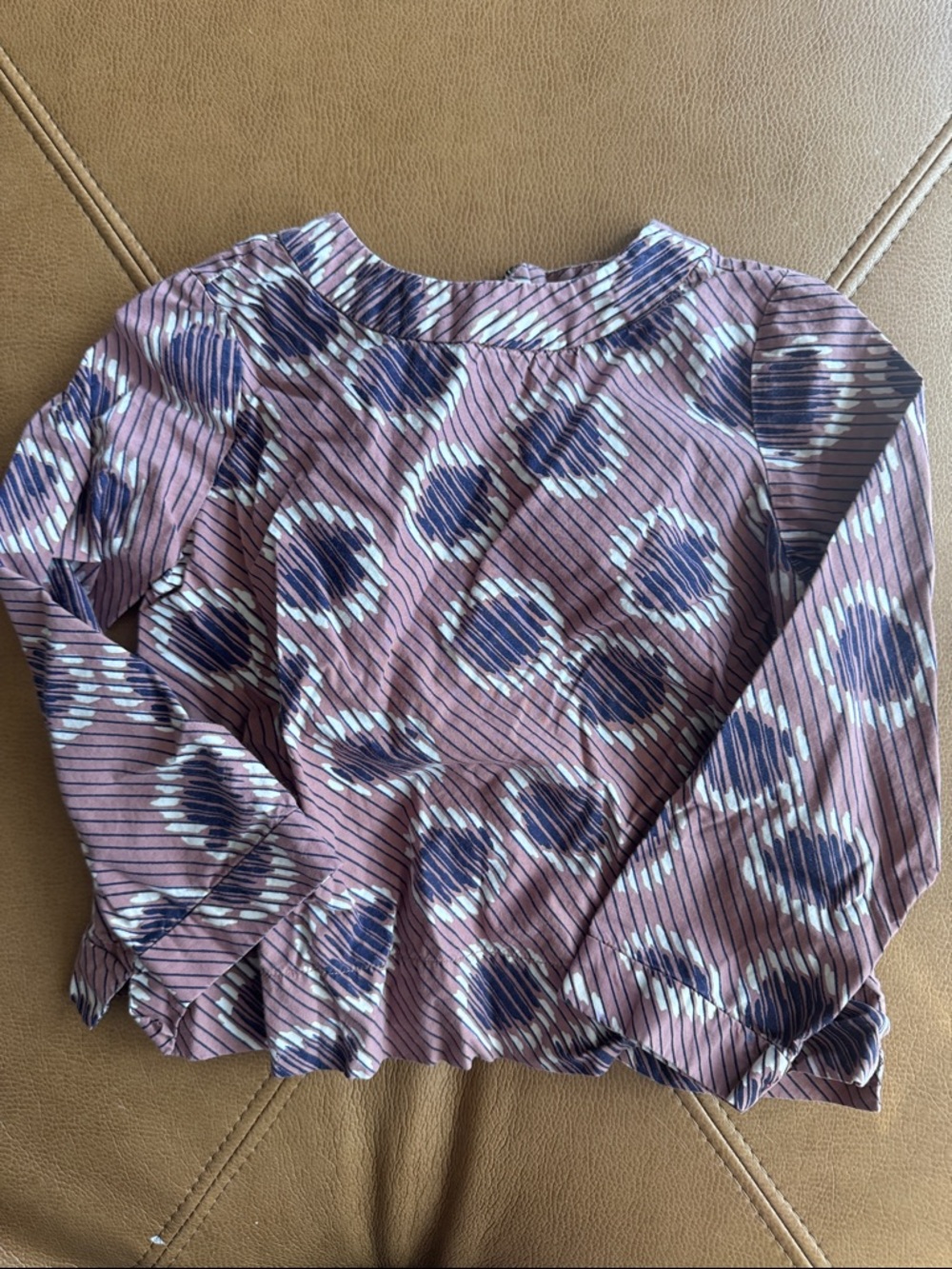 Bonpoint Girls Mauve Long Sleeve Top 3T